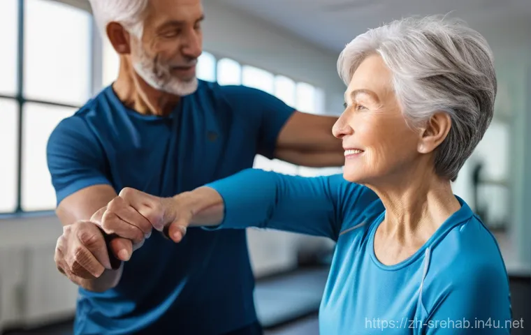 스포츠재활과 운동처방의 차이 - A vibrant woman in her early 30s, with a radiant smile and her dark hair tied back in a high ponytai...