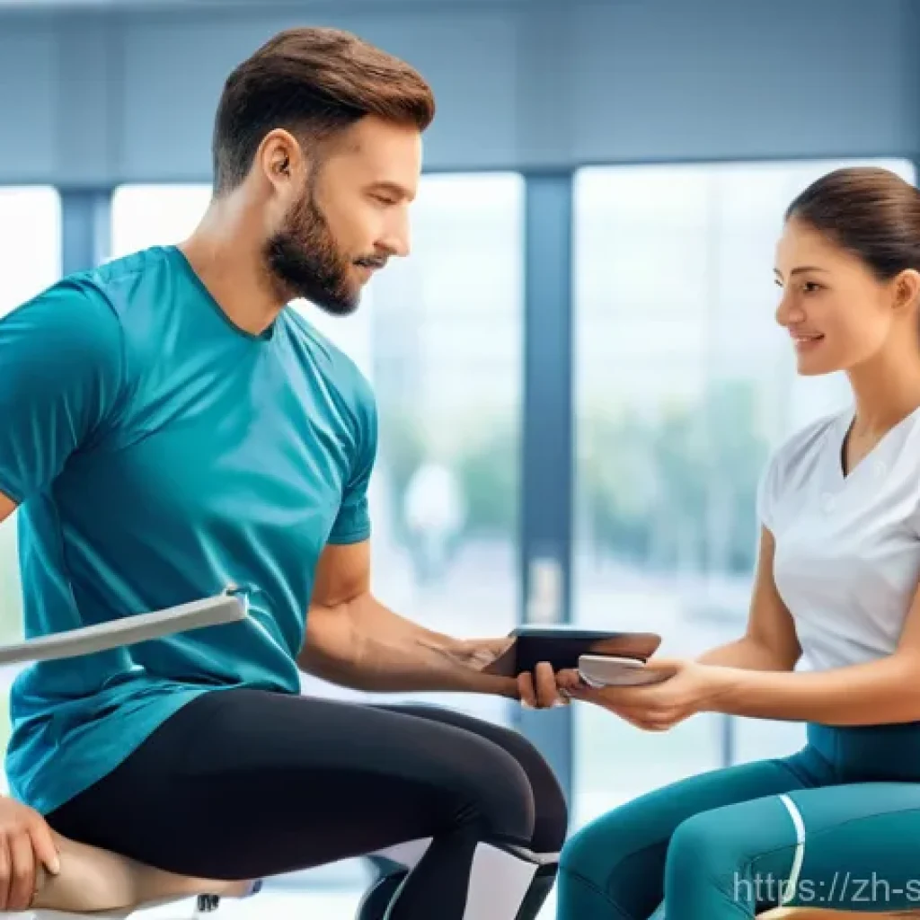 스포츠재활 직무 인터뷰 준비 가이드 - **Prompt:** "A highly skilled male sports rehabilitation therapist, early 30s, with a focused and en...