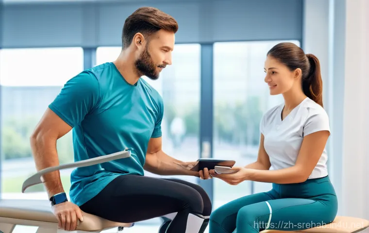 스포츠재활 직무 인터뷰 준비 가이드 - **Prompt:** "A highly skilled male sports rehabilitation therapist, early 30s, with a focused and en...