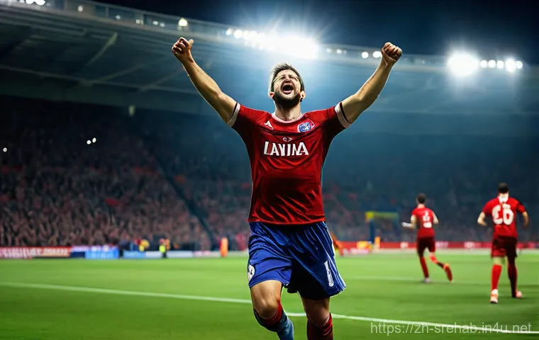 스포츠재활 사례 분석  축구 선수 - **Prompt 2: Journey Through Modern Rehabilitation**
    A determined male football player, in his mi...